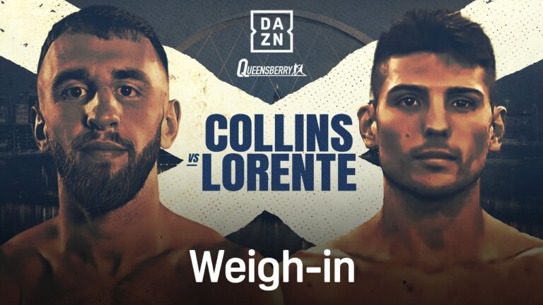 NATHANIEL COLLINS VS. CRISTOBAL LORENTE WEIGH IN LIVESTREAM