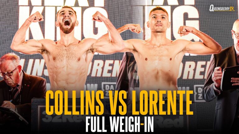 FULL Weigh-In! Nathaniel Collins vs Cristobal Lorente | The Next King of Scotland 👑