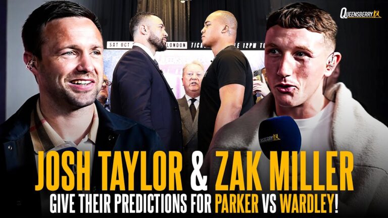 Josh Taylor & Zak Miller give their predictions for Parker vs Wardley Clash! 👀💥
