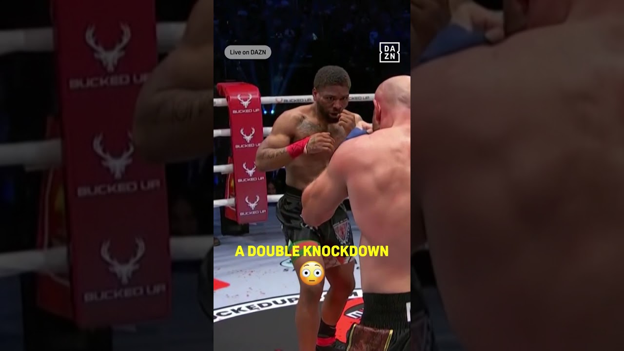 FIRST TIME IN BKFC HISTORY, A DOUBLE KNOCKDOWN! 🥵👊🎟️ Buy #BKFC82 NOW at DAZN.com | LIVE NOW on DAZN