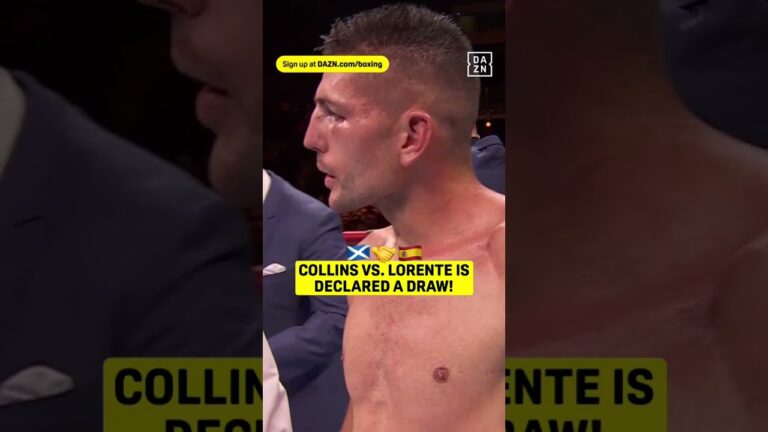 Collins vs. Lorente is declared a DRAW! 🤝 #shorts