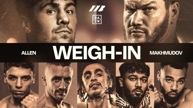 Dave Allen vs Arslanbek Makhmudov Weigh In | Matchroom Boxing