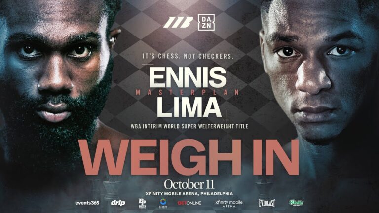 Jaron 'Boots' Ennis Vs Uisma Lima Weigh In | Matchroom Boxing