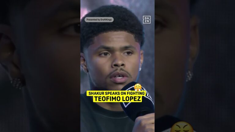 Shakur speaks on fighting Teofimo lopez #shorts