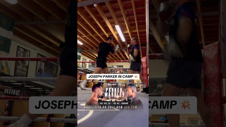 Joseph Parker is looking  ahead of next weekâ€™s main event at The O2 💥