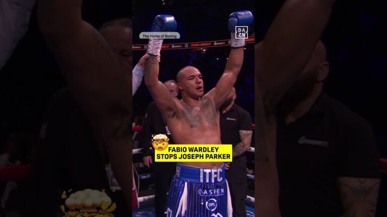 FABIO WARDLEY STOP JOSEPH PARKER!!! 🥊 #shorts