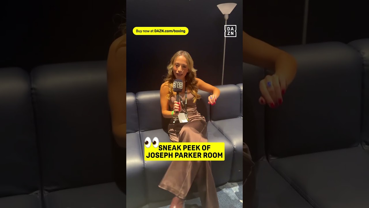 We snuck into Joseph Parker's dressing room 🤫 #shorts