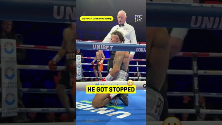 Hassan Ishaq gets the stoppage win!! #shorts