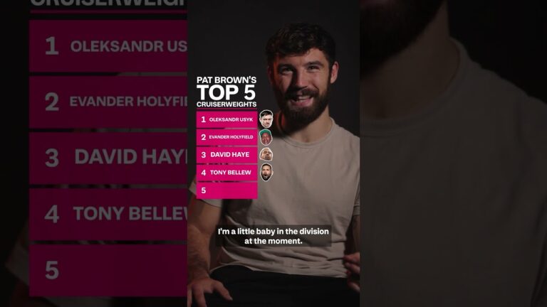 Pat Brown Lists His Top 5 Cruiserweights Of All Time 🔢
