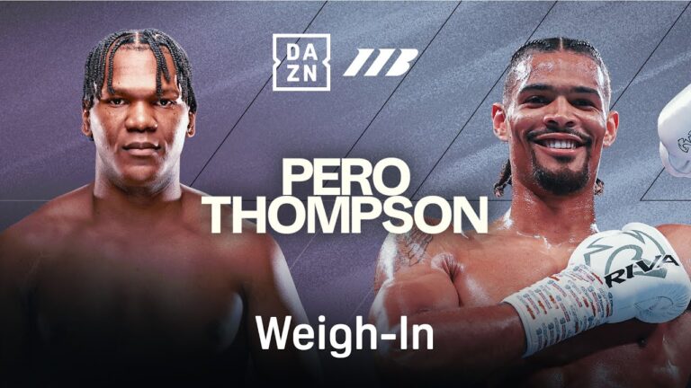 LENIER PERO VS. JORDAN THOMPSON WEIGH IN LIVESTREAM