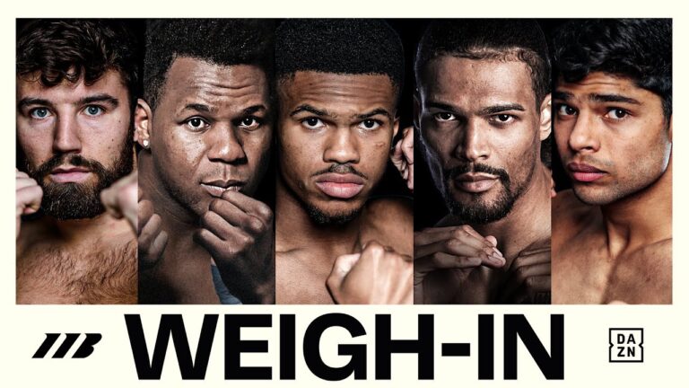 Lenier Pero Vs Jordan Thompson Weigh In | Matchroom Boxing