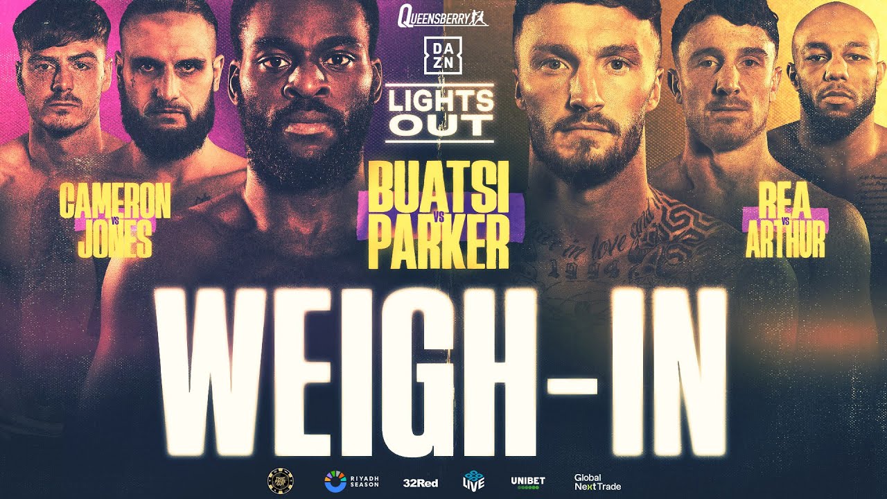 LIVE Weigh-In | Joshua Buatsi vs Zach Parker – Lights Out ⚡️