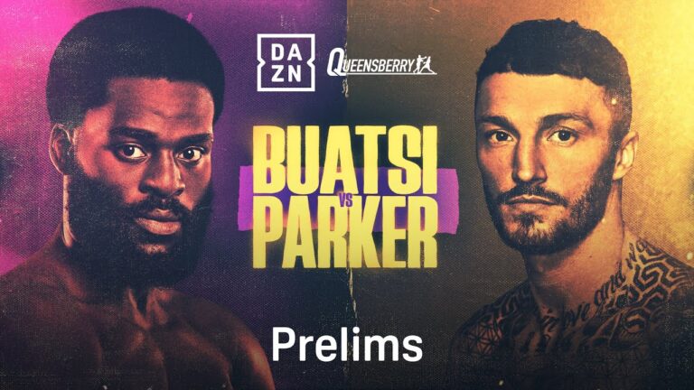 JOSHUA BUATSI VS. ZACH PARKER PRELIMS LIVESTREAM