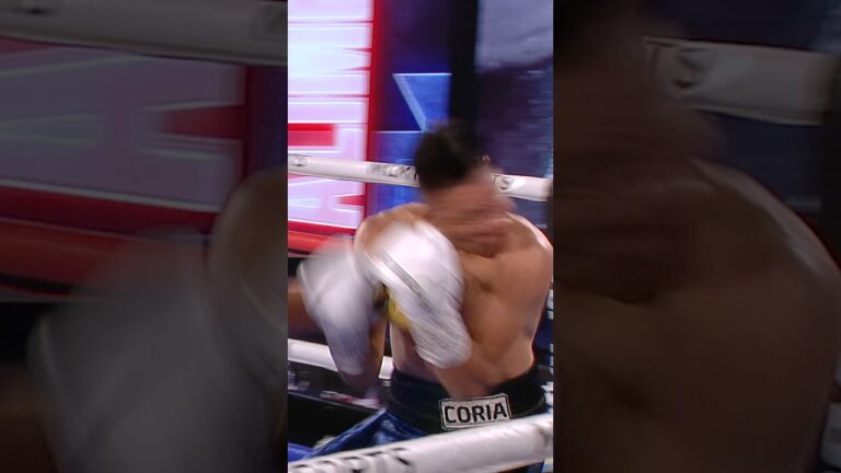 #JanibekAlimkhanuly put Coria to sleep before his head hit the canvas. #LaraJanibek #QazaqStyle