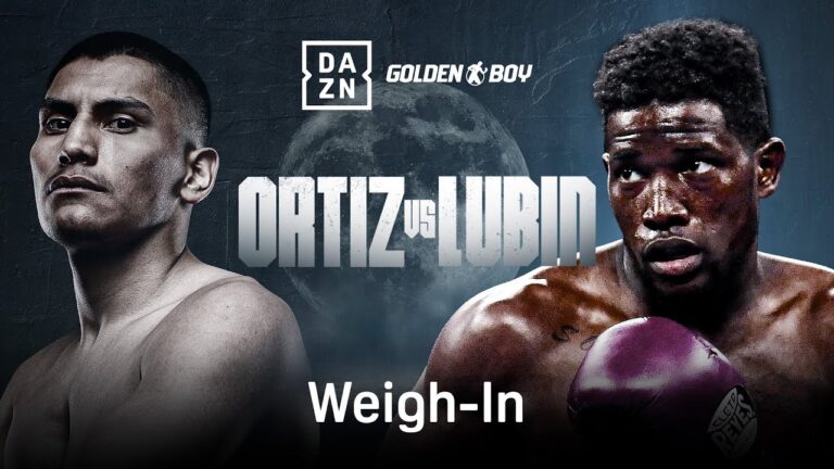 VERGIL ORITZ JR VS. ERICKSON LUBIN WEIGH IN LIVESTREAM