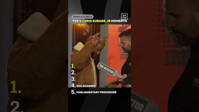 Top 5 Moments from Chris Eubank Jr. 🤣 #shorts