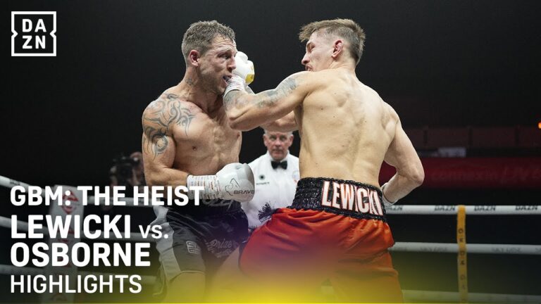Ryszard Lewicki vs. James Osborne | Fight Highlights | GBM: The Heist