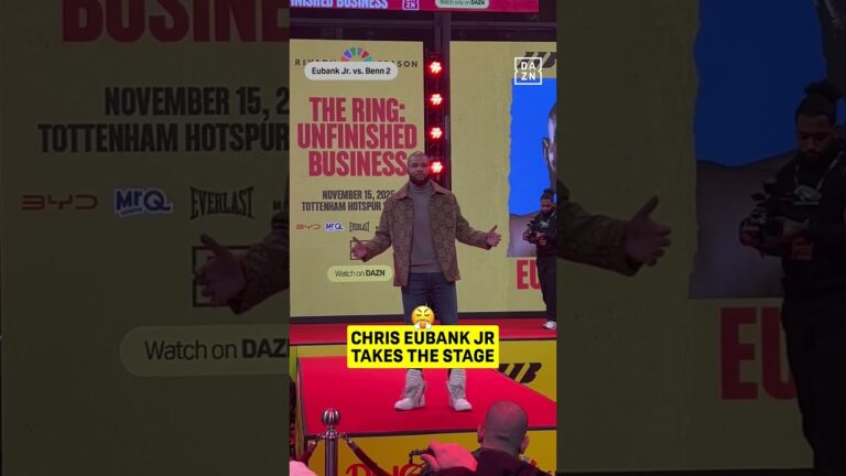 Chris Eubank Jr makes his Grand Arrival walk 🥊  #shorts