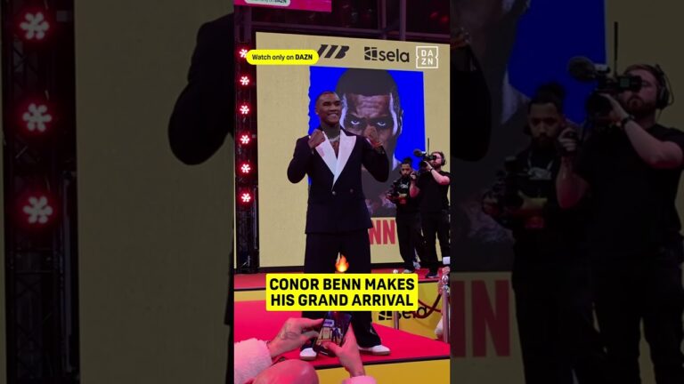 Conor Benn makes his Grand Arrival walk on stage! 🤯 #shorts