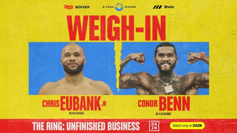 Chris Eubank Jr vs Conor Benn 2: *LIVE* Weigh In | Matchroom Boxing