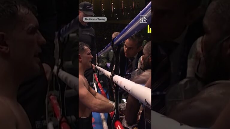 Jack Catterall punched Ekow Essuman THROUGH THE ROPES to get late stoppage #eubankbenn2