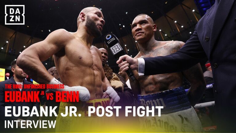 Chris Eubank Jr reacts to his defeat to Conor Benn | Post Fight Interview