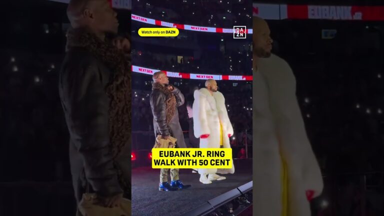 EUBANK JR WALKED OUT WITH 50 CENT 😱 #shorts