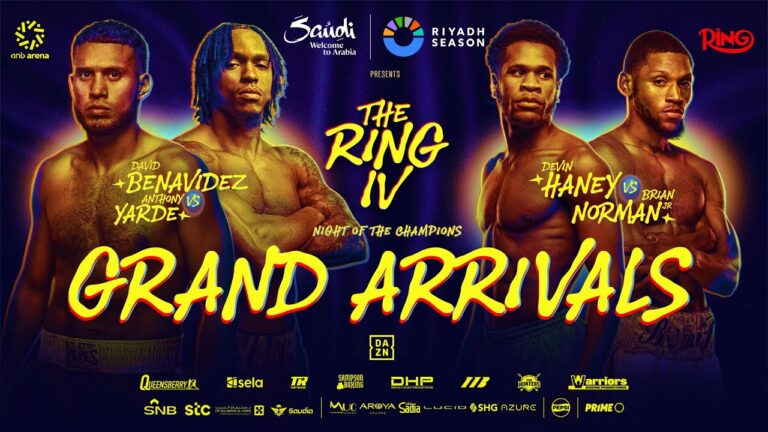 David Benavidez v Anthony Yarde Grand Arrivals LIVE | Riyadh Season: Ring IV 💥 #Riyadhseason