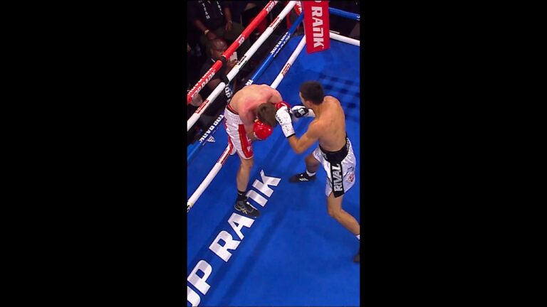 Janibek finishes Dignum with the left