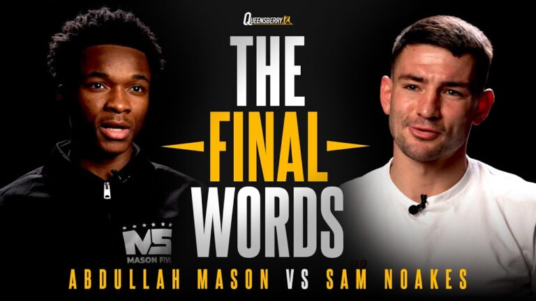 World Title WAR Incoming! Abdullah Mason & Sam Noakes trade their last verbals 🍿