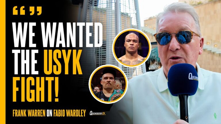 Frank Warren talks Wardley World Champ & drops Usyk fight SECRET 👀