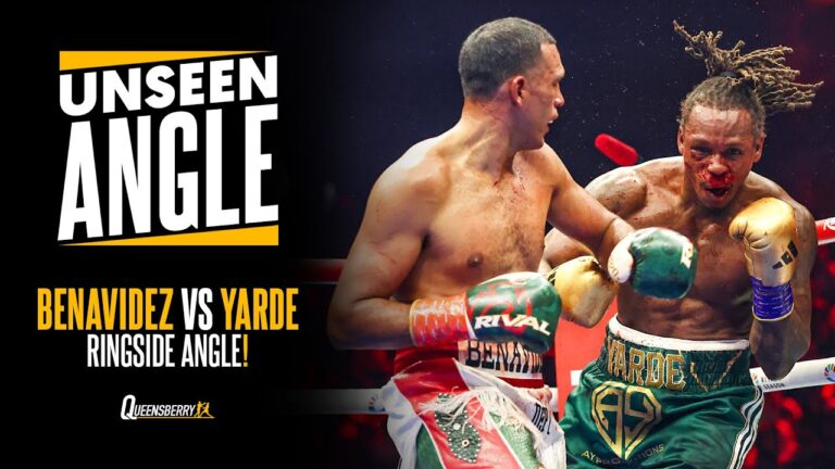 UNSEEN ANGLE: David Benavidez causes BRUTAL Stoppage to a bloody Anthony Yarde to retain World Title