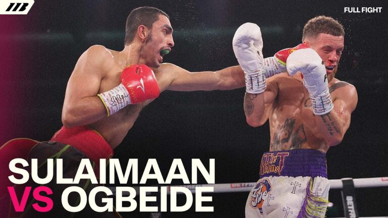 Spider strikes again! Ibraheem Sulaimaan Stops Nico Ogbeide | Full Fight | Matchroom Boxing