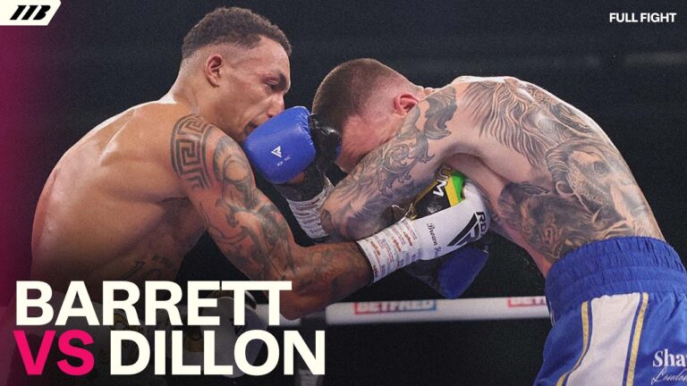 Zelfa Barrett vs Liam Dillion | Full Fight | Matchroom Boxing
