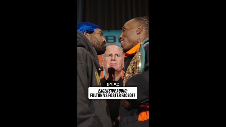EXCLUSIVE AUDIO: Fulton vs Foster FACEOFF