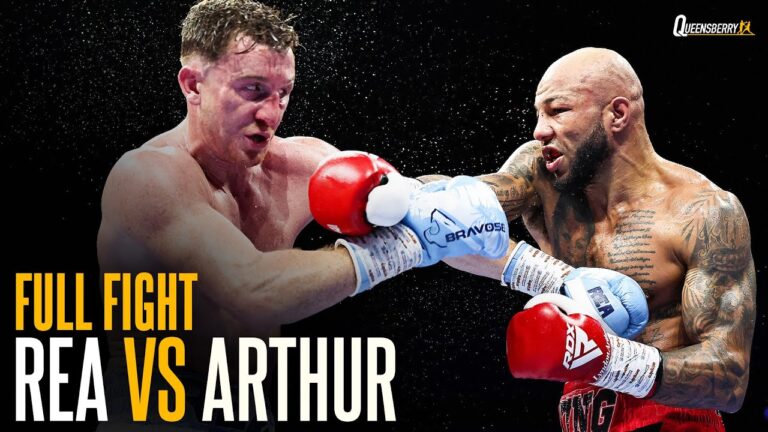 Brad Rea vs Lyndon Arthur | FULL FIGHT | Arthur overcomes SAVAGE Knockdown in 12 round fire fight! 💥