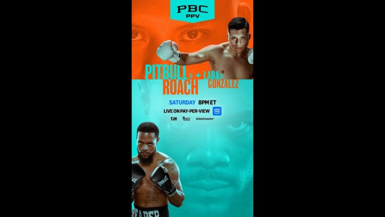 Pitbull vs Roach: TONIGHT at 8pmETvon PBC PPV on Prime Video