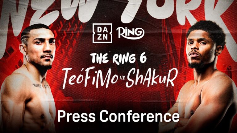RING 6: TEOFIMO LOPEZ VS. SHAKUR STEVENSON LAUNCH PRESS CONFERENCE LIVESTREAM