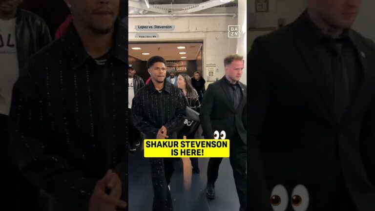 Shakur Stevenson checking in for The Ring 6 launch presser! 👀 #shorts