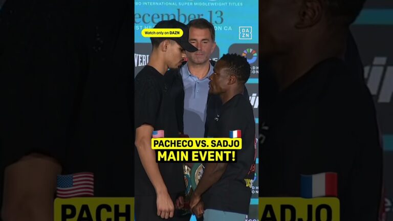 Pacheco vs. Sadji Face Off! 🔥 #shorts