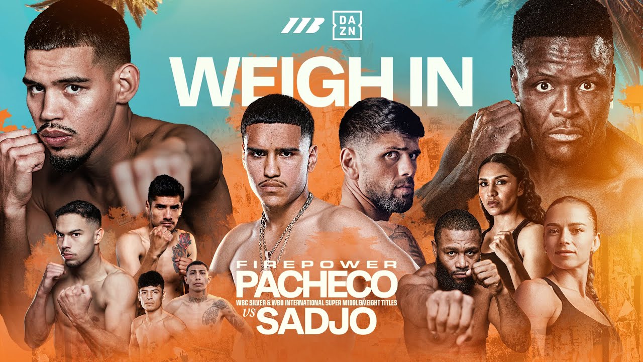 Diego Pacheco Vs Kevin Sadjo *LIVE* Weigh In | Matchroom Boxing