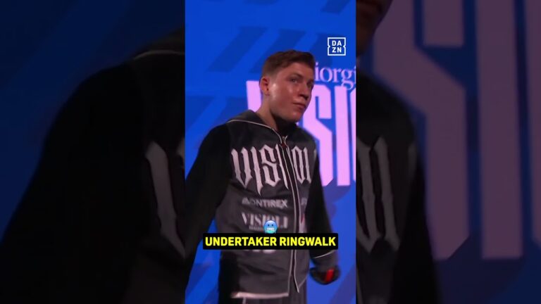 Undertaker inspired ringwalk! 🥶