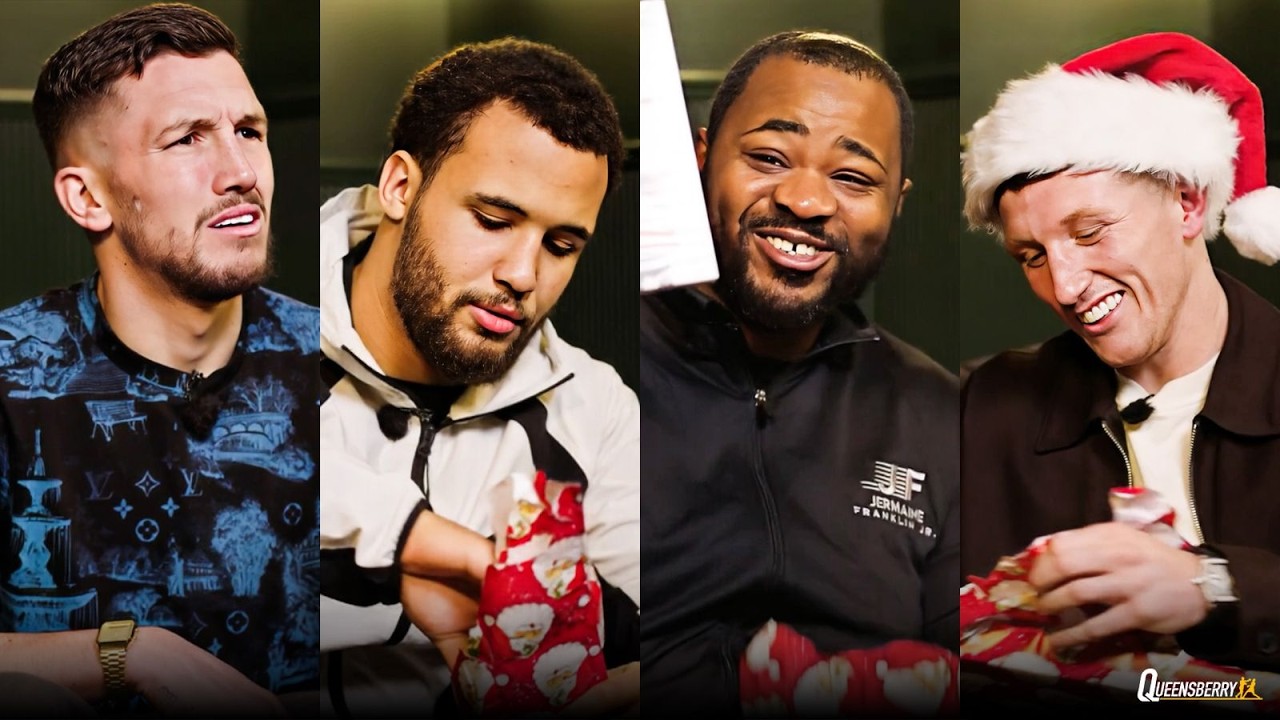 “He got me THIS?!” 🤯 Moses Itauma & Jermaine Franklin exchange presents | Mag 7 Secret Santa