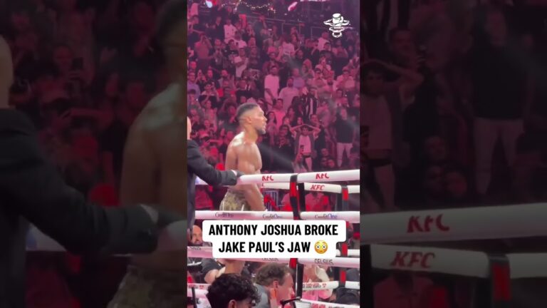 That right hand landed right on the jaw 🎯 #JakeJoshua