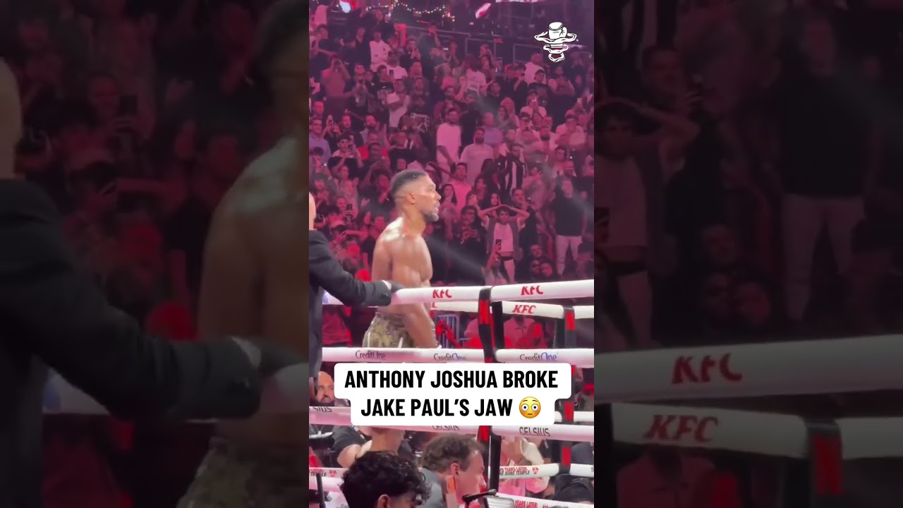 That right hand landed right on the jaw 🎯 #JakeJoshua