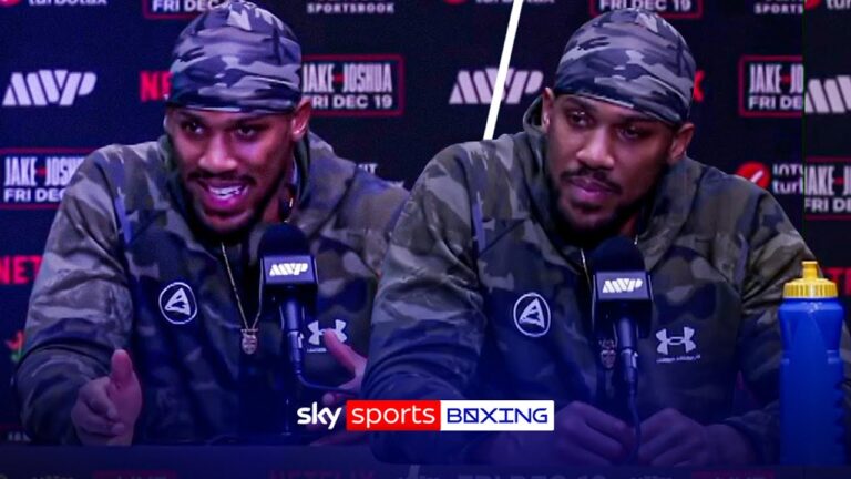 Anthony Joshua's FULL post-fight press conference after KO win over Jake Paul