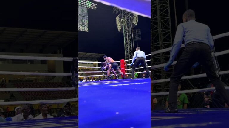 KO Ringside View 🧨 Leo Atang Lands Big First Round Knockout In Accra