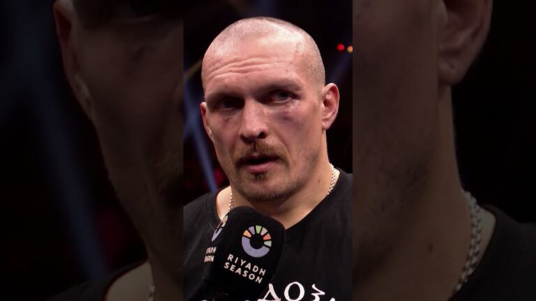 Oleksandr Usyk With A Special Thankyou To Tyson Fury After Beating Him In Their Rematch 1 Year Ago