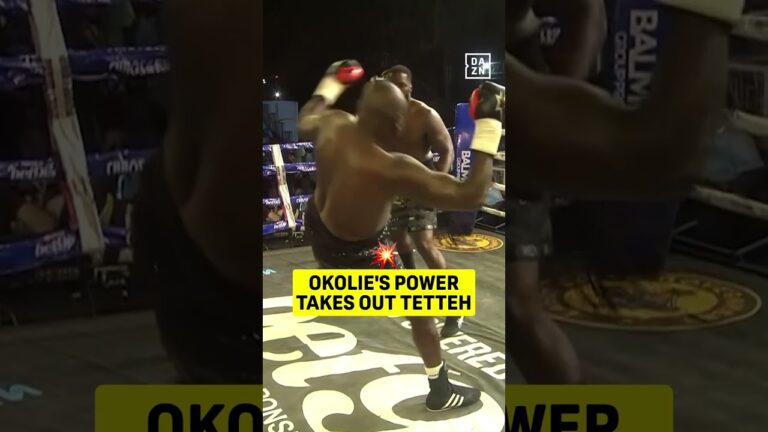 Lawrence Okolie DESTROYS Ebenezer Tetteh FORCING him to RETIRE before round 3