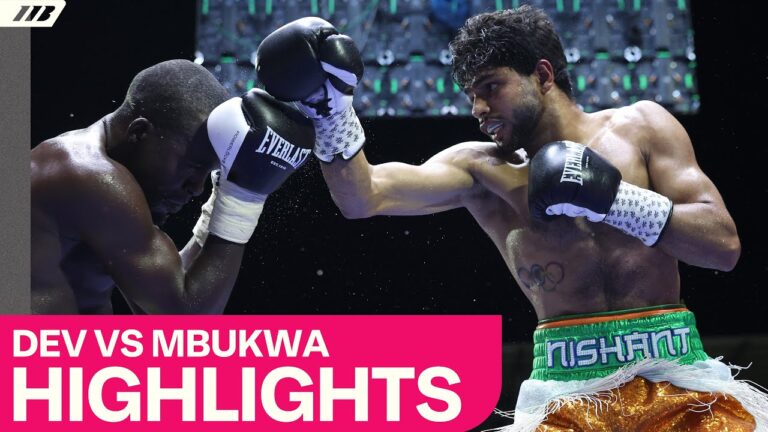 Nishant Dev Breaks Down & Stops Ally Mbukwa In Ghana, Moves 5-0 | Matchroom Boxing